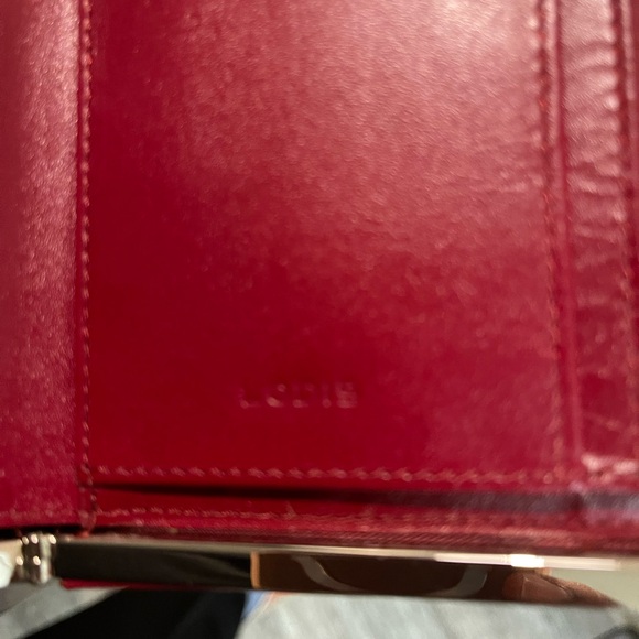 Lodis Red Textured Wallet - Picture 8 of 9